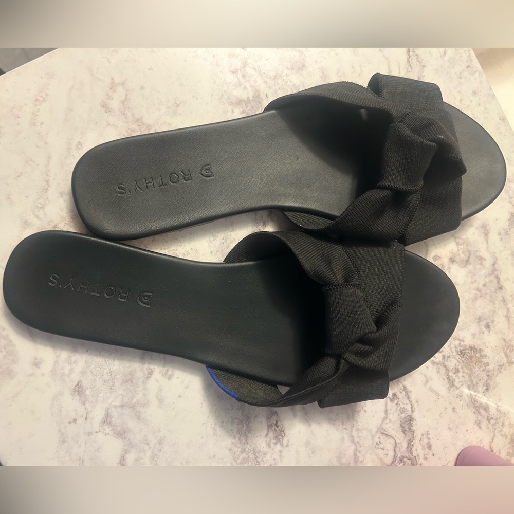 Rothy’s knot sandals , 10.5 black